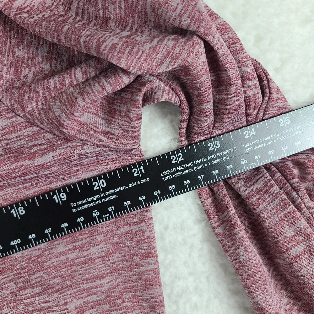 Adidas Running Shirt Mens Medium Red‎ Heathered Crewneck Performance T-Shirt